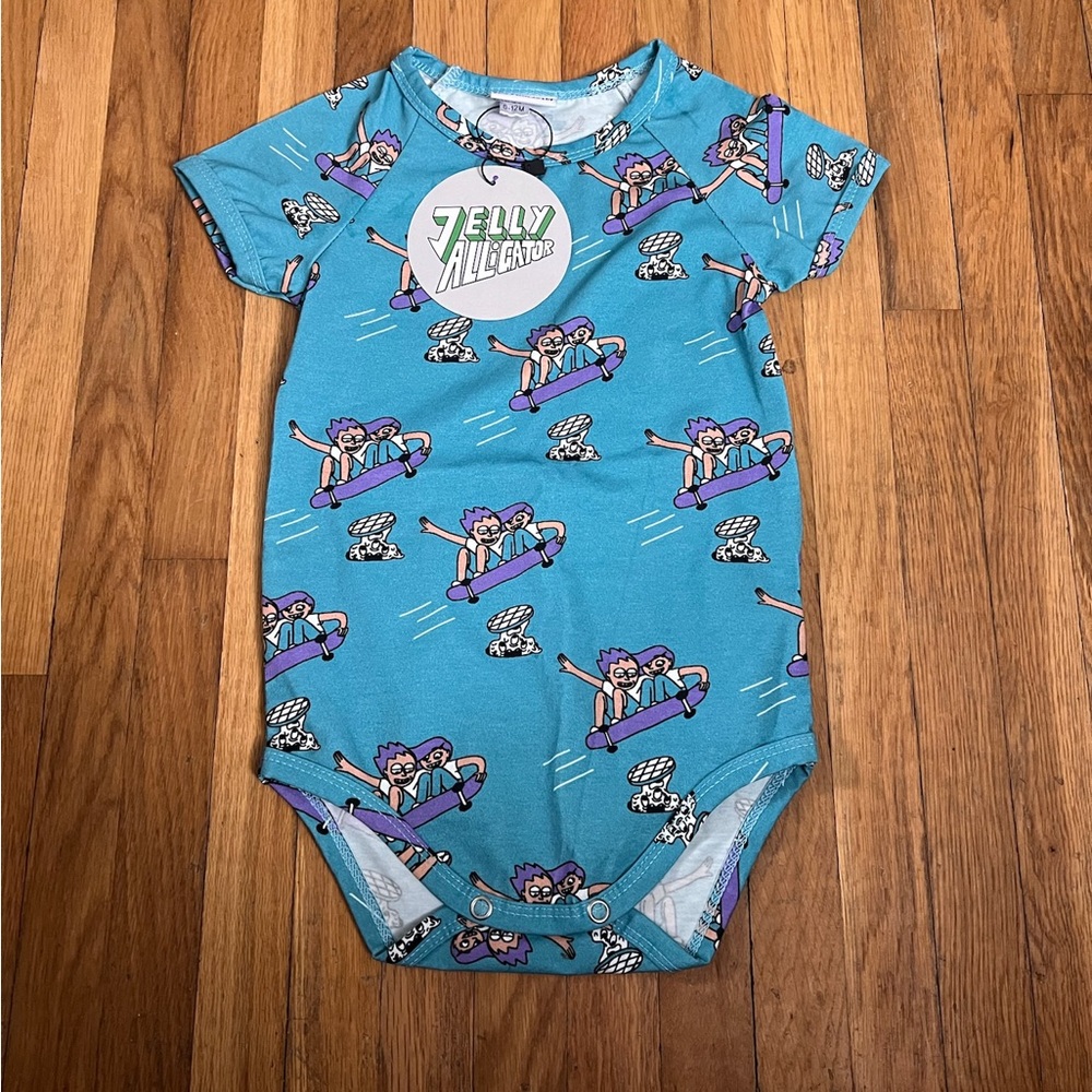 Jelly Alligator 6/12 Bodysuit nwt